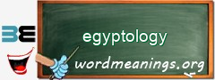 WordMeaning blackboard for egyptology
